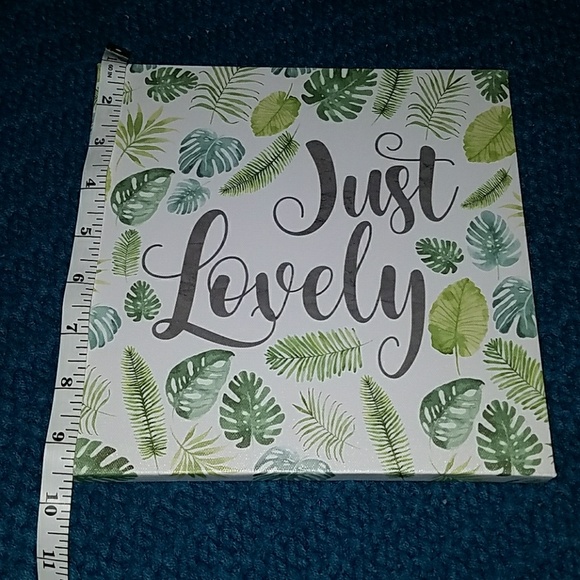 "Just Lovely" Leaf Canvas Picture - Picture 2 of 2